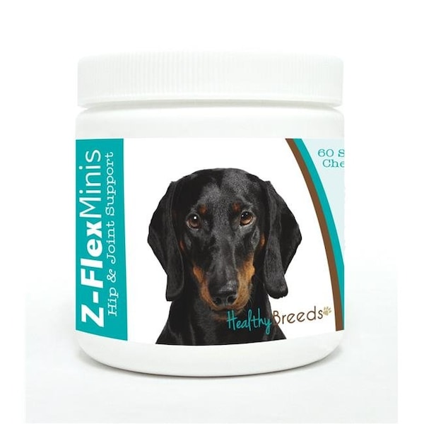 Healthy Breeds Healthy Breeds 840235117193 Dachshund Z-Flex Minis Hip & Joint Support Soft Chews; 60 Count 840235117193 - main